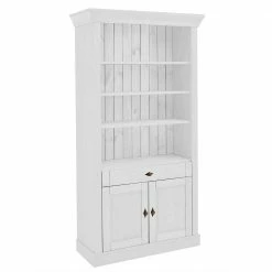 108x203x45 Landhaus Regal Mit 2 Türen & Schublade - Satumare I