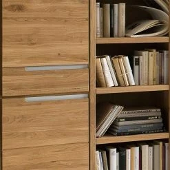 114x134x41 Wohnzimmer Schrank Mit Regal Teil - Croconia -Gosy-shop 114x134x41 wohnzimmer schrank mit regal teil aus wildeiche bianco croconia 02