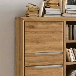 114x134x41 Wohnzimmer Schrank Mit Regal Teil - Croconia -Gosy-shop 114x134x41 wohnzimmer schrank mit regal teil aus wildeiche bianco croconia 03