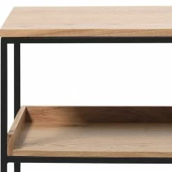 120x45x35 Niedriges Regal Mit Zwei Ablagen - Cheyenne -Gosy-shop 120x45x35 niedriges regal mit zwei ablagen in eiche schwarz cheyenne 03