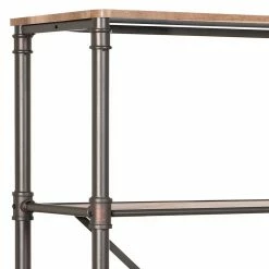 124x180x50 Factory Regal Mit Vier Fächern - Nenvia -Gosy-shop 124x180x50 factory regal mit vier faechern in holzoptik verwittert schwarz nenvia 05