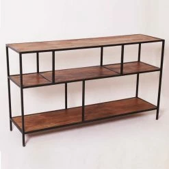 158x75x35 Loft Designregal Aus Massivholz Mango - Mendoza