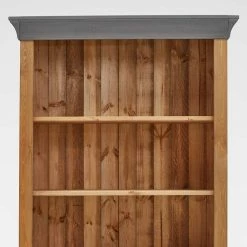 202 Cm Hohes Landhaus Bücherregal Zweifarbig - Eshelas -Gosy-shop 202 cm hohes landhaus buecherregal zweifarbig in kiefer lauge grau eshelas 05