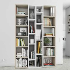 222 Cm Hohes Bücherregal Als Raumtrenner - Emiato
