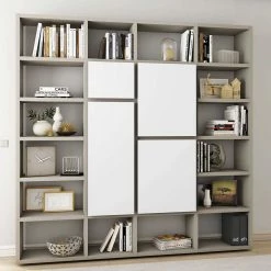 222 Cm Hohes Regal In Beige - Ventura