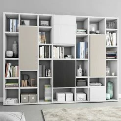 296 Cm Breite Regalwand In Hochglanz - Mures