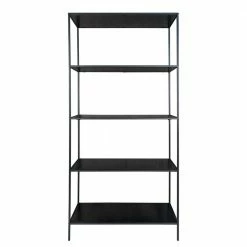 4 Fächer Stahlregal In Schwarz - Esbessa -Gosy-shop 4 faecher stahlregal in schwarz im industry und loft stil esbessa 02