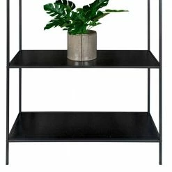 4 Fächer Stahlregal In Schwarz - Esbessa -Gosy-shop 4 faecher stahlregal in schwarz im industry und loft stil esbessa 03