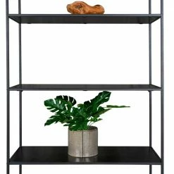 4 Fächer Stahlregal In Schwarz - Esbessa -Gosy-shop 4 faecher stahlregal in schwarz im industry und loft stil esbessa 05