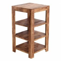 44x80x44 Offenes Regal Aus Mangobaum Massivholz - Bensez