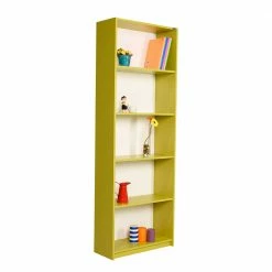 5 Fächer Regal In Hellgrün & Weiß - Siraca -Gosy-shop 5 faecher regal in hellgruen weiss 64x182x26 cm siraca 02