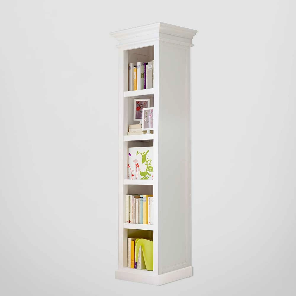 50cm Breites Regal Stehend Venzeno In Weiß 2 50cm Breites Regal Stehend Venzeno In Weiß – Bild 2