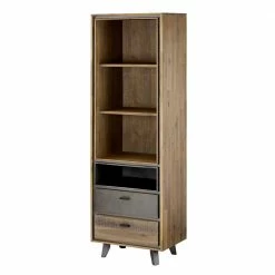 60cm Breites Regal In Akazie & Grau - Cevesta