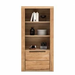 70x141x40 Regal Mit Türfach In Eiche - Nelenia