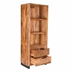 70x185x45 Regal Mit Rückwand Massiv Aus Holz - Sledias 8 70x185x45 Regal Mit Rückwand Massiv Aus Holz - Sledias -Gosy-shop 70x185x45 regal mit rueckwand massiv aus holz mit 3 faechern 2 schubladen sledias 02