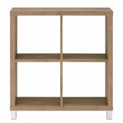 76x83x29 4 Fächer Regal In Eiche Dekor - Suad 8 76x83x29 4 Fächer Regal In Eiche Dekor - Suad -Gosy-shop 76x83x29 4 faecher regal in eiche dekor ohne rueckwand suad 02