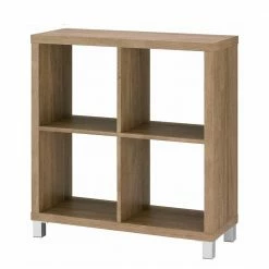 76x83x29 4 Fächer Regal In Eiche Dekor - Suad