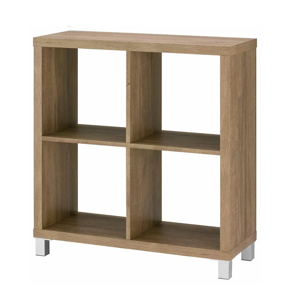 76x83x29 4 Fächer Regal In Eiche Dekor - Suad 1 76x83x29 4 Fächer Regal In Eiche Dekor - Suad