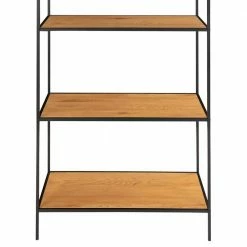 80x170x36 Regal Ohne Rückwand In Eiche Optik - Vernazza -Gosy-shop 80x170x36 regal ohne rueckwand in eiche optik schwarz vernazza 02