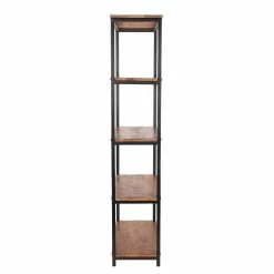 80x175x35 4 Fächer Regal Ohne Rückwand - Asnada -Gosy-shop 80x175x35 4 faecher regal ohne rueckwand aus metall mit holzboeden asnada 02