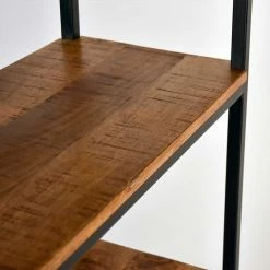 80x175x35 4 Fächer Regal Ohne Rückwand - Asnada -Gosy-shop 80x175x35 4 faecher regal ohne rueckwand aus metall mit holzboeden asnada 04