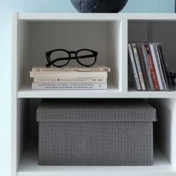 80x69x30 Standregal Mit 8 Fächern - Bordon -Gosy-shop 80x69x30 standregal mit 8 faechern in weiss mit rueckwand bordon 04