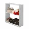 81x92x31 Kiefer Standregal In Weiß Lackiert - Muweja -Gosy-shop 81x92x31 kiefer standregal in weiss lackiert mit zwei faechern muweja f