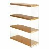 83x113x30 Cm Standregal In Gold & Transparent - Cremo 10 83x113x30 Cm Standregal In Gold & Transparent - Cremo -Gosy-shop 83x113x30 cm standregal in gold transparent glaswangen cremo f