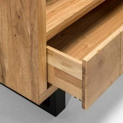 90x160x45 Design Regal Aus Asteiche - Ventida -Gosy-shop 90x160x45 design regal aus asteiche mit soft close schublade ventida 03