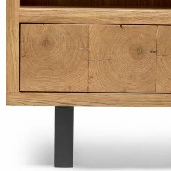 90x160x45 Design Regal Aus Asteiche - Ventida -Gosy-shop 90x160x45 design regal aus asteiche mit soft close schublade ventida 04