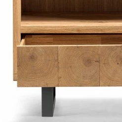 90x160x45 Design Regal Aus Asteiche - Ventida -Gosy-shop 90x160x45 design regal aus asteiche mit soft close schublade ventida 05