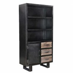 90x180x40 Factory Regal Schrank Aus Holz & Eisen - Vebugran