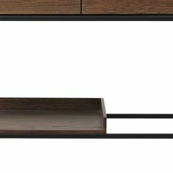 90x181x38 Offenes Regal Mit 2 Türfächern - Vaclinas -Gosy-shop 90x181x38 offenes regal mit 2 tuerfaechern 4 faechern in wildeiche schwarz vaclinas 04