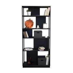 90x200 Cm Designer Regal Aus Stahl - Varianta -Gosy-shop 90x200 cm designer regal aus stahl in schwarz pulverbeschichtet varianta 02