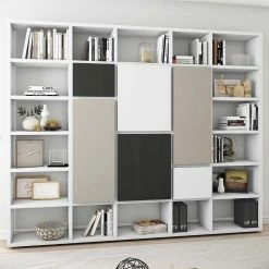 Breite Regalwand In Weiß - Gosy