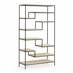 Bücherregal Lymeca In Natur Und Schwarz