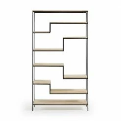 Gosy-shop -Gosy-shop buecherregal natur und schwarz auch als raumtrenner verwendbar lymeca 02