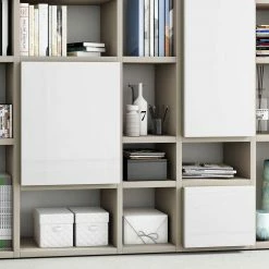 Design Regal Wand In Beige Matt - Alwin 5 Design Regal Wand In Beige Matt - Alwin -Gosy-shop design regal wand in beige matt mit hochglanz weiss alwin 03