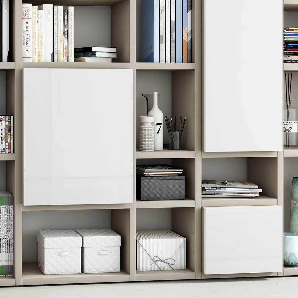 Design Regal Wand In Beige Matt - Alwin 3 Design Regal Wand In Beige Matt - Alwin – Bild 3