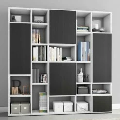 Design Regalwand In Hochglanz Weiß - Montana