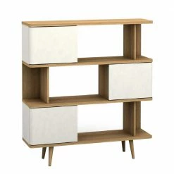 Design Scandi Standregal Mit 3 Türen - Jendren I