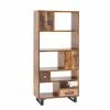 Design Vintage Standregal Southern Mit Drei Schubladen 180cm Hoch -Gosy-shop design vintage standregal drei schubladen 180cm hoch zwei tuerfaecher southern f