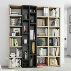 Designregal In Zweifarbigem Eiche Dekor - Icana