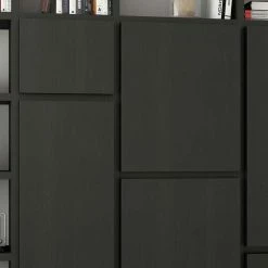 Dunkelbraune Regalwand Edroms Mit Offenen Fächern -Gosy-shop dunkelbraune regalwand mit offenen faechern und stauraum edroms 03