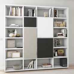 Hochglanz Designregal In Weiß - Solcho