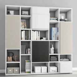 Hochglanz Regal Mit 17 Offenen Fächern - Parahova