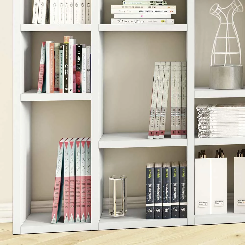 Hochglanz Regalwand In Weiß - Ladion 2 Hochglanz Regalwand In Weiß - Ladion – Bild 2