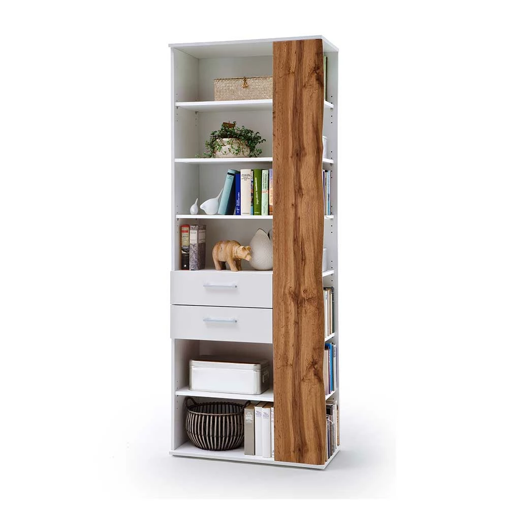 Hochglanz Standregal In Weiß - Sadassa 2 Hochglanz Standregal In Weiß - Sadassa – Bild 2