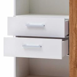 Hochglanz Standregal In Weiß - Sadassa 9 Hochglanz Standregal In Weiß - Sadassa -Gosy-shop hochglanz standregal in weiss mit absetzung in wildeiche optik sadassa 04