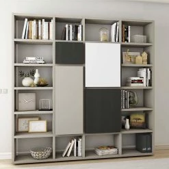 Hochwertiges Wohnraum Regal In Beige - Enilia